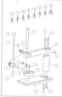 Proxxon 27200 Mini Press Spare Parts